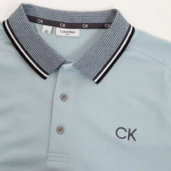 Calvin Klein CK Polo Monterey S22 MENS SS SMALL ARCTICICE -Elite Golf Shop 401885 ArticIce Calvin Klein Monterey Polo Shirt 4