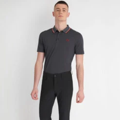 Calvin Klein CK Polo Monterey S22 MENS SS SMALL URBWHTRED -Elite Golf Shop 401885 Urban White Red Calvin Klein Monterey Polo Shirt 5