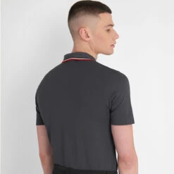 Calvin Klein CK Polo Monterey S22 MENS SS SMALL URBWHTRED -Elite Golf Shop 401885 Urban White Red Calvin Klein Monterey Polo Shirt 6