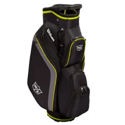 Wilson Staff Lite Cart Bag UNISEX ONE SIZE BLKCHARBLUE -Elite Golf Shop 401916 Black Charcoal Citron Wilson Staff Lite Cart Bag 2