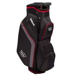 Wilson Staff Lite Cart Bag UNISEX ONE SIZE BLKCHARBLUE -Elite Golf Shop 401916 Black Charcoal Red Wilson Staff Lite Cart Bag 2