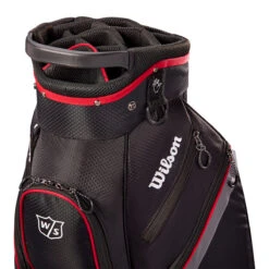 Wilson Staff Lite Cart Bag UNISEX ONE SIZE BKCHARRED -Elite Golf Shop 401916 Black Charcoal Red Wilson Staff Lite Cart Bag 5
