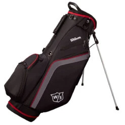 Wilson Staff Lite Stand Bag UNISEX ONE SIZE BLKCHARBLUE -Elite Golf Shop 401930 Black Charcoal Red Wilson Staff Lite Stand Bag 1 1