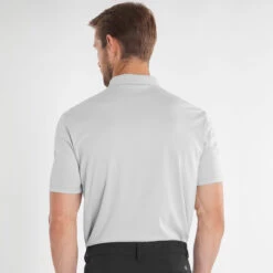Calvin Klein CK Polo Marina S22 MENS SS SMALL PLATINUM -Elite Golf Shop 401981 Platinum Calvin Klein Marina Polo Shirt 6