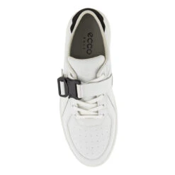 Ecco JL Collab Buckle S22 ATHLETIC 41 (7.5) WHTEBLACK -Elite Golf Shop 402070 White Black ECCO JLindeberg Project Collaboration Buckle Shoes 3