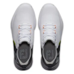 FootJoy FJ Fuel S22 ATHLETIC 7 MED WHBKOR -Elite Golf Shop 402928 White Black Orange FootJoy Fuel Shoes 5