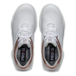 FootJoy FJ Pro SL S22 ATHLETIC 4 WIDE WHTGRY -Elite Golf Shop 402987 White RoseGold FootJoy Pro SL Ladies Shoes 2022 5