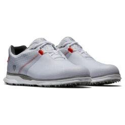 FootJoy FJ Pro SL Sport S22 ATHLETIC 7 MED WHTGRYORA -Elite Golf Shop 403039 White Grey Orange FootJoy Pro SL Sport Shoes 2022 6