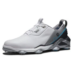 FootJoy FJ Tour Alpha S22 ATHLETIC 7 MED WHTGRYBLU -Elite Golf Shop 403073 White Grey Blue FootJoy Tour Alpha Shoes 4