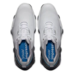 FootJoy FJ Tour Alpha S22 ATHLETIC 7 MED WHTGRYBLU -Elite Golf Shop 403073 White Grey Blue FootJoy Tour Alpha Shoes 5