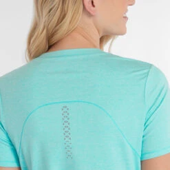 Calvin Klein CK Polo Relax V Neck S22 LADIES VN SIZE 8 BLACK 4 -Elite Golf Shop 403515 Opal Calvin Klein Relax T Shirt 4