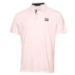DKNY Polo Oxford S22 MENS SS SMALL PINKOXFOR -Elite Golf Shop 403896 Pink DKNY Oxford Polo Shirt 1