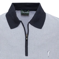 Golfino Polo Biarritz S22 MENS SS SMALL X PALE BL -Elite Golf Shop 404218 Navy GOLFINO Biarritz Polo Shirt 4