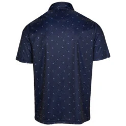 Greg Norman Gnorman Polo ML75 Pin Flag W22 MENS SS SMALL WHTE -Elite Golf Shop 404524 Navy Greg Norman Mens ML75 Microlux Pin Flag Print Polo Shirt 2 1