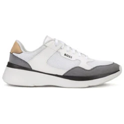 Hugo Boss Dean Runn S22 ATHLETIC 7 BLACK -Elite Golf Shop 404646 White Hugo Boss Dean Running Style Trainers 1