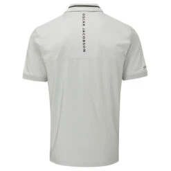 Oscar Jacobson OJ Polo Marsden S22 MENS SS SMALL NAVYWHITE -Elite Golf Shop 404878 LunarGrey Oscar Jacobson Marsden Polo Shirt 2