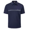 Oscar Jacobson OJ Polo Marsden S22 MENS SS SMALL NAVYWHITE -Elite Golf Shop 404878 Navy White Oscar Jacobson Marsden Polo Shirt 1