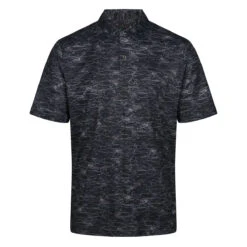 Greg Norman Gnorman Polo Lab SharkShad W22 MENS SS SMALL BLACK 4 -Elite Golf Shop 405247 black 1