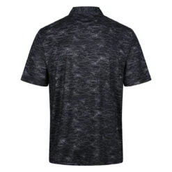 Greg Norman Gnorman Polo Lab SharkShad W22 MENS SS SMALL BLACK 4 -Elite Golf Shop 405247 black 2