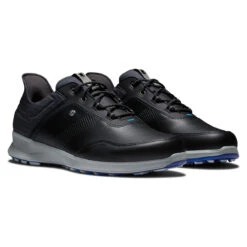 FootJoy FJ Stratos W22 ATHLETIC 8 MED BKCHARBLU -Elite Golf Shop 406066 Black Charcoal Blue FootJoy Mens Stratos Shoes 6