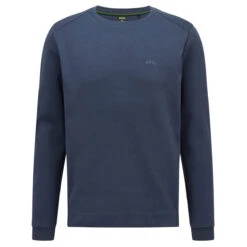 Hugo Boss Sweater Salbo CurS22 MENS LS SMALL LHTPASGRY -Elite Golf Shop 406771 Navy Hugo Boss Salbo Curved Sweater 1
