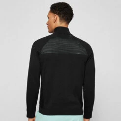 Hugo Boss Windtop Zandi W22 MENS LS SMALL MEDGREY -Elite Golf Shop 406877 Black Hugo Boss Zandi Midlayer 3