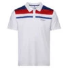Stromberg Polo Panel WC W22 MENS SS SMALL WHT/RED -Elite Golf Shop 407448 stromberg panel polo white red 1