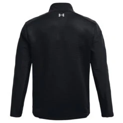 Under Armour UA Windtop Storm Daytona W22 MENS HZ L SMALL BLACKBLAC -Elite Golf Shop 407931 Black Black Under Armour Mens Storm Daytona Zip Midlayer 4