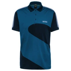 Hugo Boss Polo Paddy 8 W22 MENS SS SMALL MEDRED -Elite Golf Shop 408172 MediumBlue Hugo Boss Mens Paddy 8 Golf Polo Shirt 1