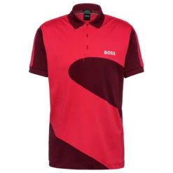 Hugo Boss Polo Paddy 8 W22 MENS SS SMALL MEDRED -Elite Golf Shop 408172 MediumRed Hugo Boss Mens Paddy 8 Golf Polo Shirt 1