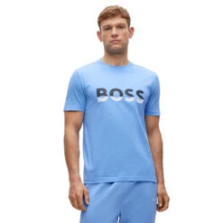 Hugo Boss Polo Tee 1 W22 MENS SS SMALL BRGHT BLU -Elite Golf Shop 408306 BrightBlue Hugo Boss Mens Tee 1 T Shirt 3