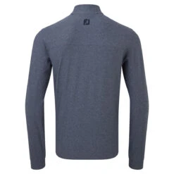 FootJoy FJ Windtop Heather Chill W22 MENS LS SMALL HEATHCHAR -Elite Golf Shop 408467 Navy FootJoy Mens Heather Chill Out XP Midlayer 2