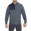 FootJoy FJ Windtop Heather Chill W22 MENS LS SMALL HEATHCHAR -Elite Golf Shop 408467 Navy FootJoy Mens Heather Chill Out XP Midlayer 3