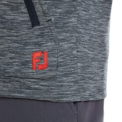 FootJoy FJ Hoodie Thermal W22 MENS LS SMALL NAVY RED -Elite Golf Shop 408557 Navy Red FootJoy Mens Thermal Golf Hoodie 5