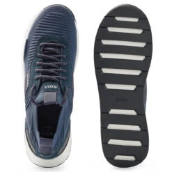 Hugo Boss Titanium Runn W22 ATHLETIC 7 GREY -Elite Golf Shop 408700 DarkBlue Hugo Boss Mens Titanium Running Style KNSTA Trainers 3