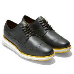 Cole Haan Original Grand W22 ATHLETIC 7 WHITE WHT -Elite Golf Shop 408898 Black White Cole Haan OriginalGrand Wing Oxford Shoes 3