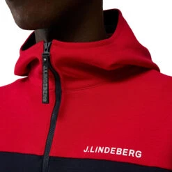 J.Lindeberg JLBerg Windtop Jeff Hood W22 MENS LS SMALL NAVY -Elite Golf Shop 409591 Navy J Lindeberg Mens Jeff Hood Midlayer 4