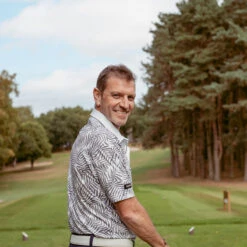 Stromberg Polo LS Winger S23 MENS SS SMALL WHITE RED -Elite Golf Shop 410318 white grey stromgerg winger polo shirt 7