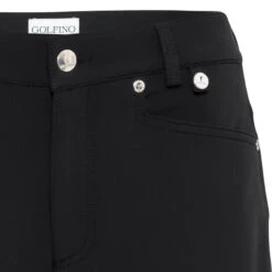 Golfino Trousers Sabrina W22 LDS FFR SIZE 16 BLACK -Elite Golf Shop 410573 Black GOLFINO Ladies Sabrina Trousers 3