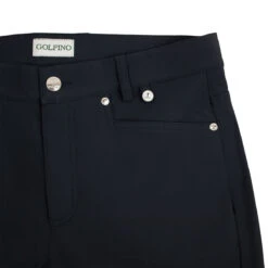 Golfino Trousers Sabrina W22 LDS FFR SIZE 8 BLACK -Elite Golf Shop 410573 Navy GOLFINO Ladies Sabrina Trousers 3 1