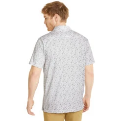PUMA Golf Puma Polo Mattr Beach Trip W22 MENS SS SMALL WHTQTESHD -Elite Golf Shop 410692 BrightWhite QuietShade PUMA Golf Mens MATTR Beach Trip Polo Shirt 4