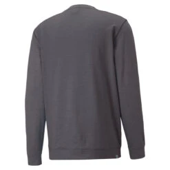 PUMA Golf Puma Windtop Cloudspun CB W22 MENS CN SMALL NVYQUTESH -Elite Golf Shop 410769 QuietShade DuskyAqua PUMA Golf Mens CLOUDSPUN Colourblock Crewneck Midlayer 2