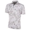 Galvin Green GGreen Polo Makai W22 MENS SS SMALL GRYSHARKW -Elite Golf Shop 411020 CoolGrey Sharkskin White Galvin Green Mens Makai Polo Shirt 1