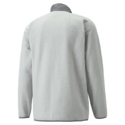 PUMA Golf Puma Windtop Sherpa W22 MENS LS SMALL QTESHDBLK -Elite Golf Shop 411075 HighRise QuietShade PUMA Golf Mens Sherpa Zip Midlayer 2