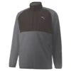 PUMA Golf Puma Windtop Sherpa W22 MENS LS SMALL QTESHDBLK -Elite Golf Shop 411075 QuietShade Black PUMA Golf Mens Sherpa Zip Midlayer 1