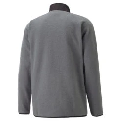 PUMA Golf Puma Windtop Sherpa W22 MENS LS SMALL QTESHDBLK -Elite Golf Shop 411075 QuietShade Black PUMA Golf Mens Sherpa Zip Midlayer 2