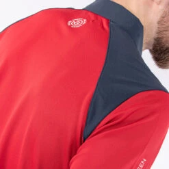 Galvin Green GGreen Polo Mapping W22 MENS SS SMALL GRYNVYWHT -Elite Golf Shop 411207 Red Navy White Galvin Green Mens Mapping Polo Shirt 6