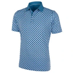 Galvin Green GGreen Polo Mercer W22 MENS SS MED BLUEWHITE