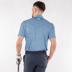 Galvin Green GGreen Polo Mercer W22 MENS SS MED BLUEWHITE -Elite Golf Shop 411231 BlueWhite Galvin Green Mens Mercer Polo Shirt 4
