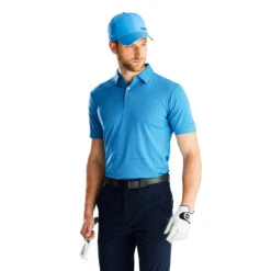 Ping Polo Halcyon W22 MENS SS SMALL FRENCH -Elite Golf Shop 411469 blue model 1